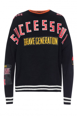 Sweter typu 'oversize' z naszywkami, zdjęcie 1 Sweter typu 'oversize' z naszywkami od Diesel